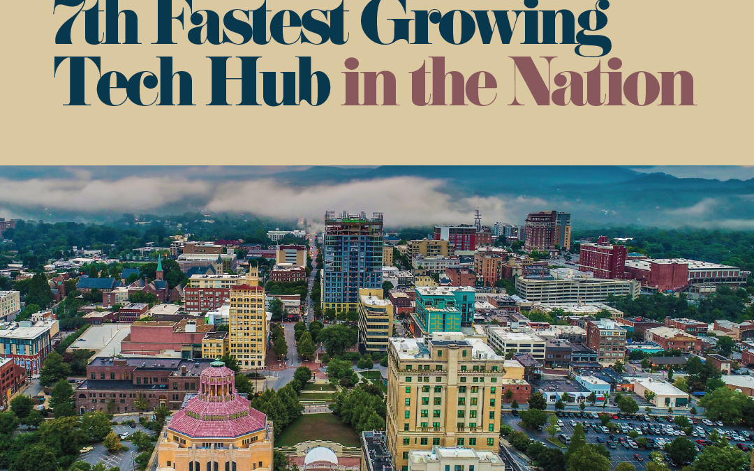 Asheville Ranked as 7th Fastest Growing Tech Hub in the Nation
