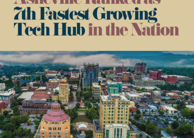 Asheville Ranked as 7th Fastest Growing Tech Hub in the Nation