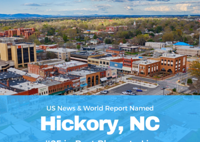 Hickory, NC named #25 Best Places to Live