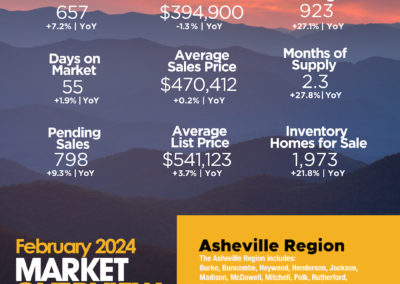 February 2024 Asheville Region infographic