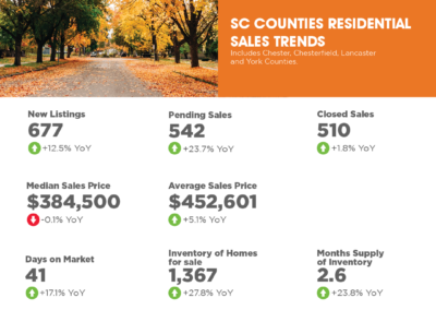 South Carolina Counties October 2024 Market Overview