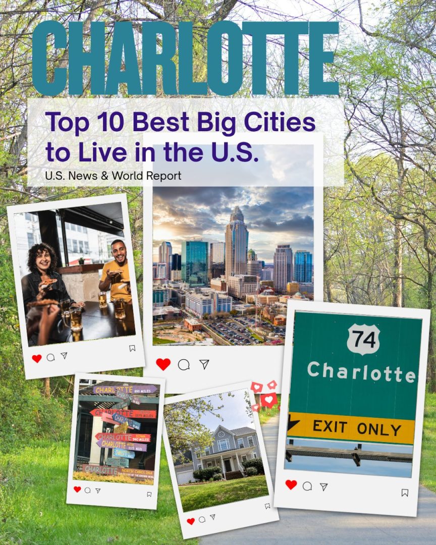 Charlotte: Top 10 Best Big Cities to Live in the U.S. (U.S. News & World Report)
