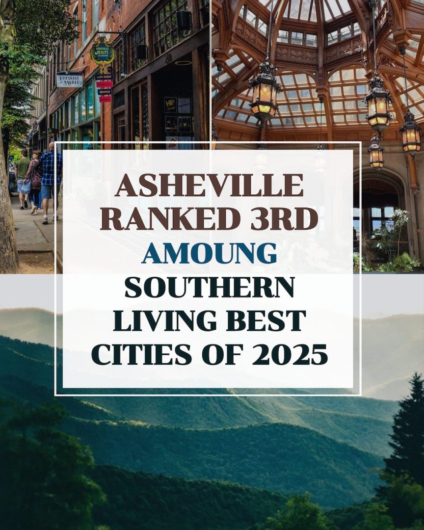 Asheville Ranked 3rd Among Southern Living Best Cities of 2025